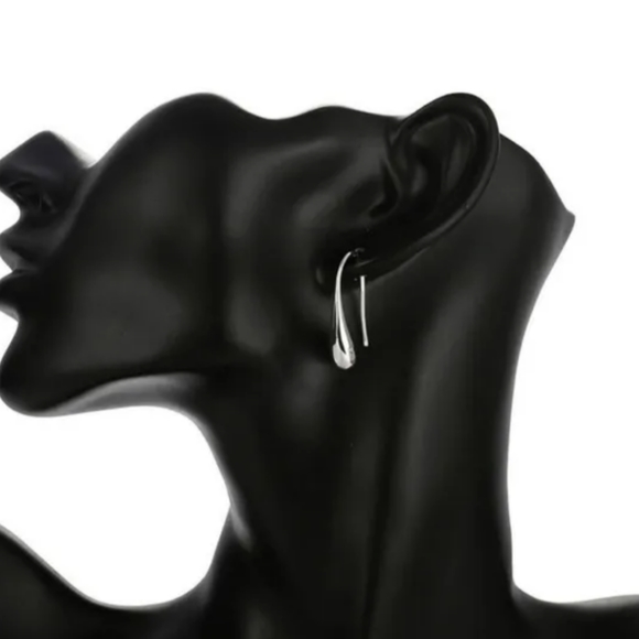 925 Sterling Silver Waterdrop Jewelry Set Bracelet Necklace Earrings Ring - Picture 14 of 16